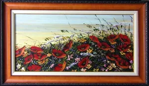 Maya Eventov "Untitled" Original Acrylic on Canvas, H.Signed