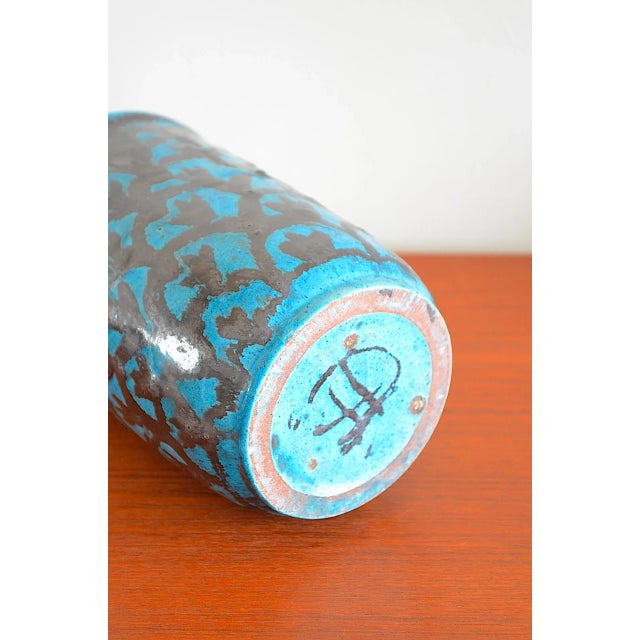 Ceramic Art Deco Flower Vase in Ceramic, 1920s For Sale - Image 7 of 8