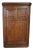 Georgian Oak Panelled Wall-Hanging Corner Cupboard, 1750 For Sale