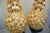 1960s Marbro Italian Ceramic Pineapple Lamps Gold For Sale - Image 5 of 12