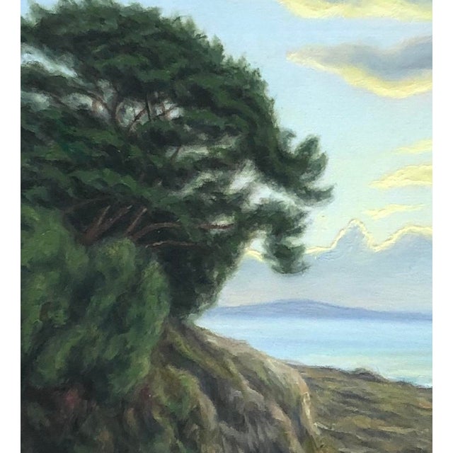 Jules Robert Chatelain, Pointe d'Aradon, Bretagne, 1957, Oil on Canvas, Framed For Sale - Image 4 of 10