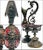 Brass 19thC Antique Ornate Brass Commemorative European Decorative Ewers-Set of Two For Sale - Image 8 of 10