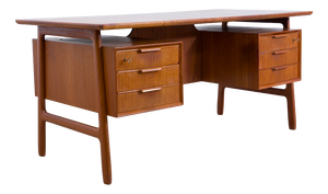 Danish Teak Model 75 Desk from Omann Jun, 1960s