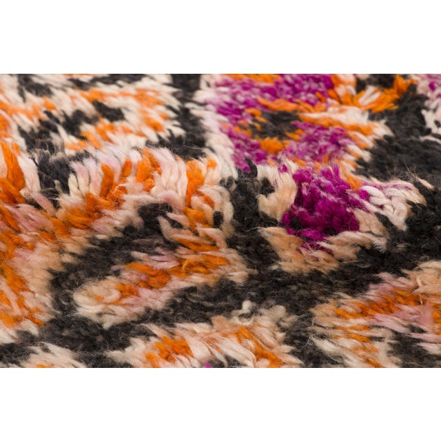 Vintage Moroccan Berber Rug With Pink & Orange Lattice by Rug & Kilim, 1950-1959 For Sale In New York - Image 6 of 9