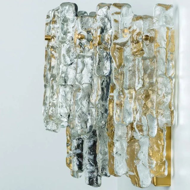 Ice Glass Wall Lights by J. T. Kalmar for Kalmar, 1970s For Sale - Image 15 of 18