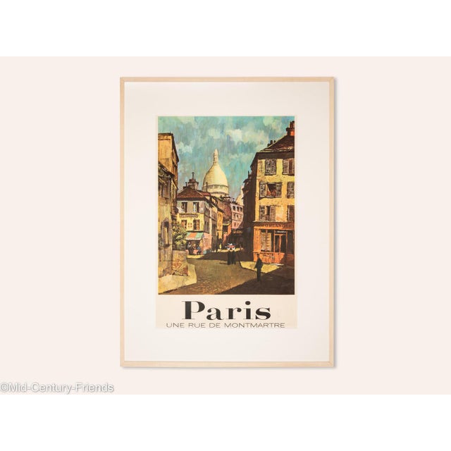 A Street in Montmartre Travel Poster For Sale - Image 14 of 14
