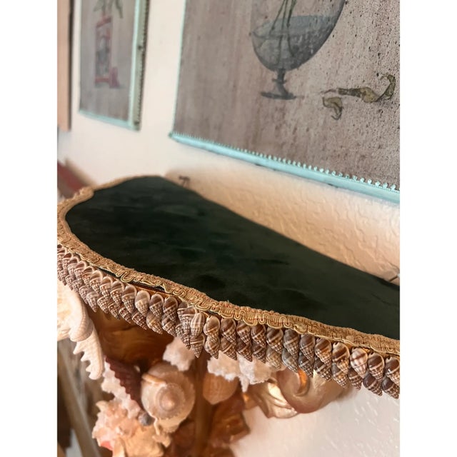 Italian Grotto Baroque Style Carved Giltwood Wall Brackets For Sale In Palm Springs - Image 6 of 6