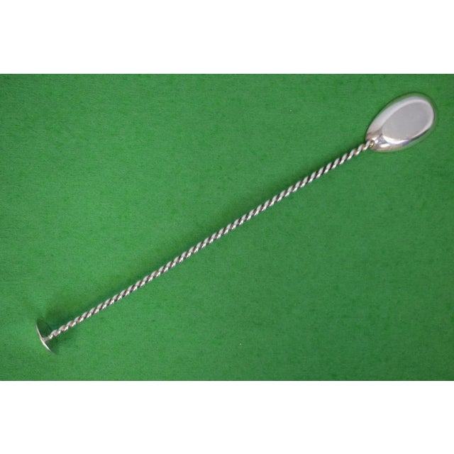 Sz: 10 1/2"L x 1 1/8"D Stamped: Asprey London/ Made in England This is a high quality cocktail muddler, used as a type of...