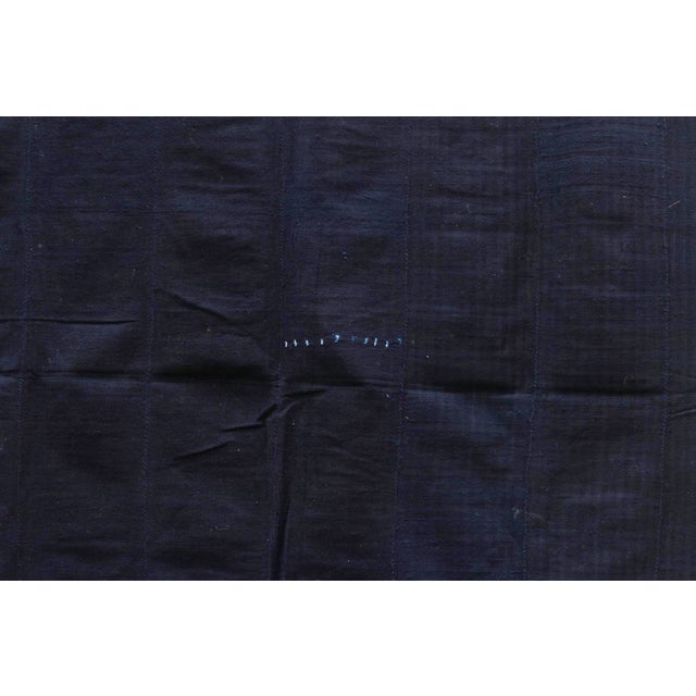 African Kora Indigo Mud Cloth For Sale - Image 3 of 7
