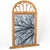 Brown Vintage Bentwood Bamboo Arched Wall Mirror For Sale - Image 8 of 12