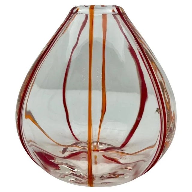 Glass Art Nouveau Vase in Glass attributed to Pallme Konig & Hagel, Austria, 1930s For Sale - Image 7 of 7