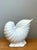 Vintage White Nautilus Form Ceramic Vase For Sale - Image 4 of 16
