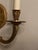 Neoclassical Antique 3 Arm Cast Brass Ribbon Tassel Torch Wall Sconce Neoclassical Style For Sale - Image 3 of 7