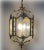 1950s French-Style Lantern with Hand-Carved Glass, 1950 For Sale - Image 5 of 9