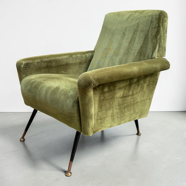 Metal Set of Armchair and Ottoman, 1950s For Sale - Image 7 of 10