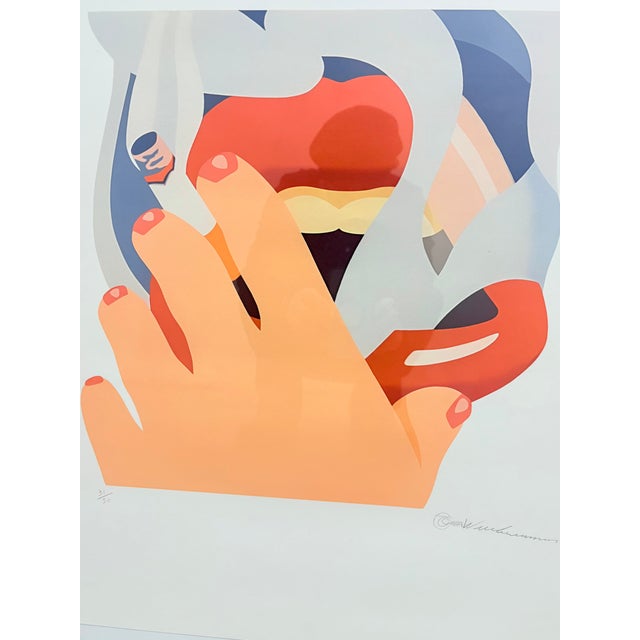 Tom Wesselmann, Smoking, 1980, Silk-Screen For Sale - Image 3 of 5