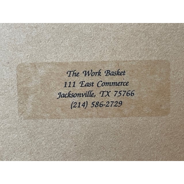 Navy Blue Mid 20th Century Cut Paper Collage, Framed For Sale - Image 8 of 8