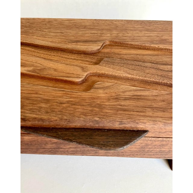 Wood Mid 20th Century Hand-Made Signed Art Deco Wood Jewelry Accessory Box For Sale - Image 7 of 13