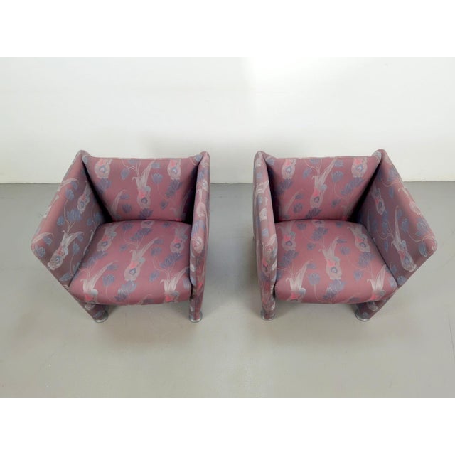 Wood Vintage Postmodern Club Chairs, 1980, Set of 2 For Sale - Image 7 of 12