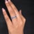 Diamond Blue Sapphire Wedding Ring in 18k Gold featuring natural sapphire of 0.43 carats and diamonds of 0.25 carats. The...