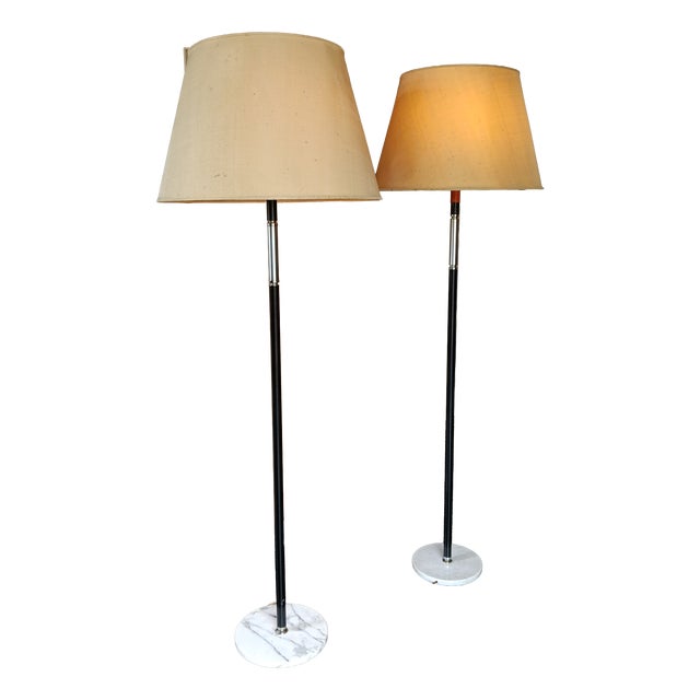 Floor Lamps by Angelo Lelli for Arredeluce, 1950s, Set of 2 For Sale
