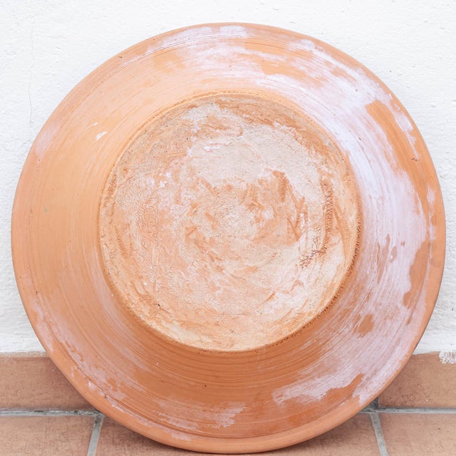 Spanish Revival Hand-Painted Ceramic Lebrillo Wall Bowl with Pomegranate from Fajalauza, Granada, 2010s For Sale - Image 3 of 14