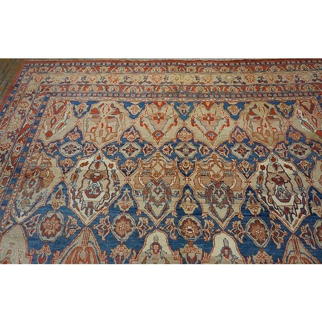 Contemporary Persian Mahal Carpet, Size: 9' 8" x 14' 4" Vintage Mahal Iran Knotted Rug, Circa Date: Contemporary. This...