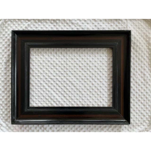 1970s Vintage Ebonized Wood Picture Frame, 1970s For Sale - Image 5 of 5