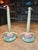 Beautiful pair of Roseville water lily candle holders, with no chips, damage, marks, or discoloration of any kind.