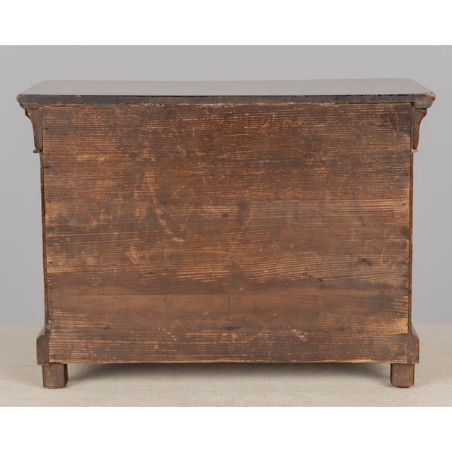 French Louis Philippe Miniature Walnut Commode Circa 1820-1840 For Sale - Image 9 of 9