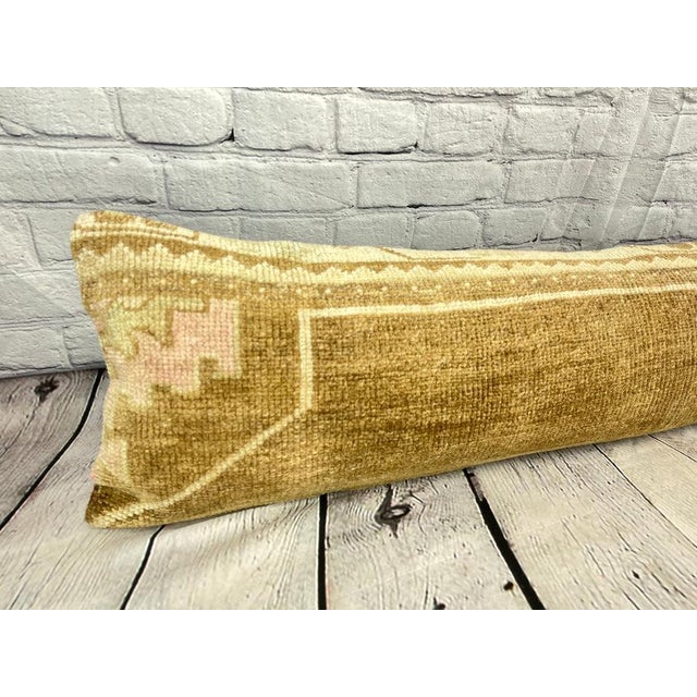 12 x 46 Lumbar Rug Pillow Heritage Heirlooms Turkish Pillow Cushion Cover For Sale In Houston - Image 6 of 7