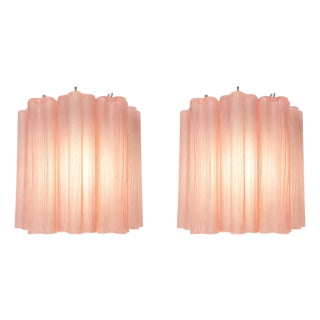 Vintage Italian Murano Glass Sconces, 1990s, Set of 2 For Sale