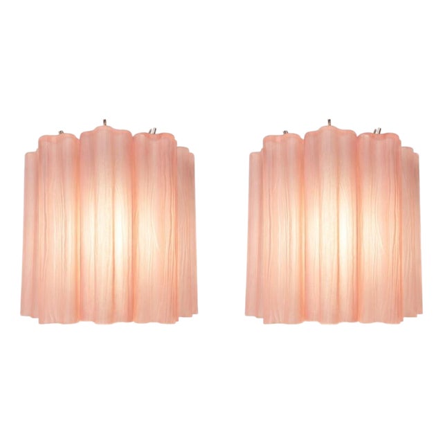 Vintage Italian Murano Glass Sconces, 1990s, Set of 2 For Sale
