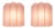 Vintage Italian Murano Glass Sconces, 1990s, Set of 2 For Sale