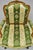 Antique French Louis XV Style Green & Gold Walnut Fauteuil Arm Chairs - A Pair For Sale - Image 11 of 12