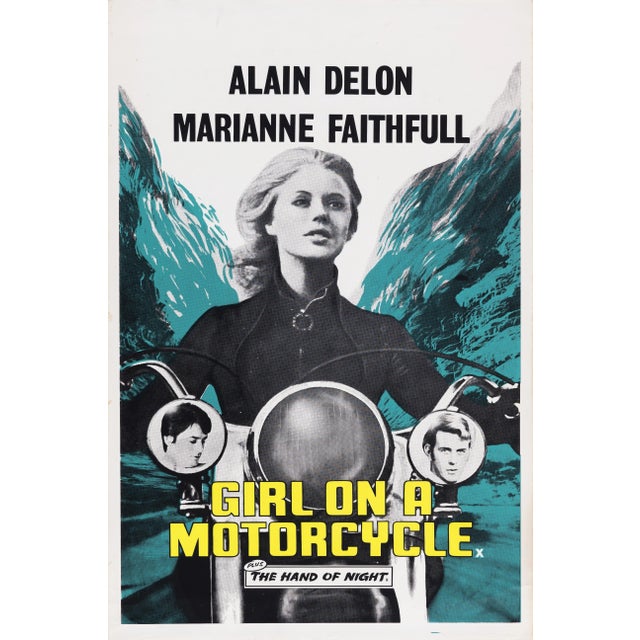 "The Girl on a Motorcycle" Original Vintage Movie Poster, British, 1968 For Sale - Image 4 of 4
