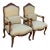 Louis XV Style Throne Chairs, Pair For Sale