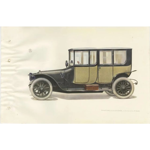 Panhard Et Levassor Double Coupe Conduite Car, 1914, Paper For Sale - Image 6 of 6