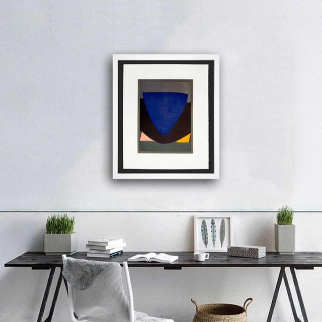 Victor Vasarely Original Limited Edition Lithograph. Plate Size : 26.5 x 31.7. cm. Frame Size: 20 3/4 x 24in. On Rives-...