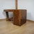 An Art Deco Desk by F.Pigeon of Paris. Burr walnut veneered throughout with mahogany lined drawers and original shaped...