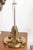 Mid 20th Century Tall Crystal & Brass Lamps With Brown Shades - a Pair For Sale - Image 4 of 8