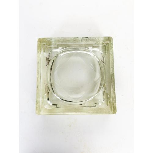 1940s Art Deco Square Ashtray in Saint-Gobain Glass, France, 1940s For Sale - Image 5 of 10