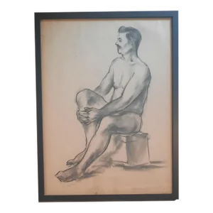 C E Urion Male Figurative Sketch