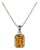 Natural Citrine Gemstone 925 Silver Pendant, November Birthstone Pendant For Sale