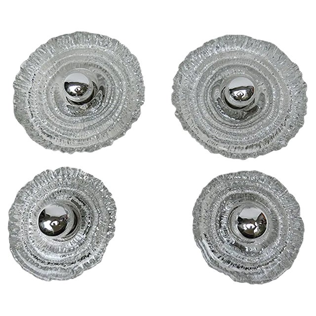 Mid-Century Wall Lamps from Peill & Putzler, Set of 4 For Sale