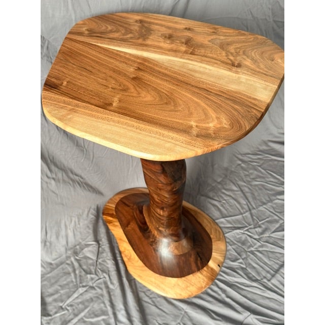 Brown The Zebra Slot Hoodoo Side Table by Green Coyote For Sale - Image 8 of 14