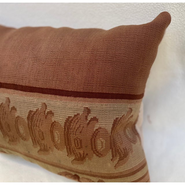Traditional A Pillow With 19th Century Aubusson Tapestry For Sale - Image 3 of 6