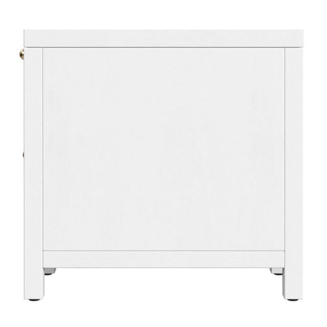 2020s Nora 12 in. W Rectangular Wood 1 Door Narrow End Table with Pull-Out Tray For Sale - Image 5 of 8