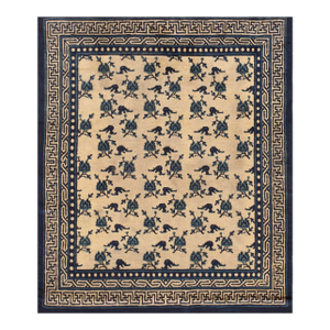 Mid-19th Century W. Chinese Ningxia Carpet