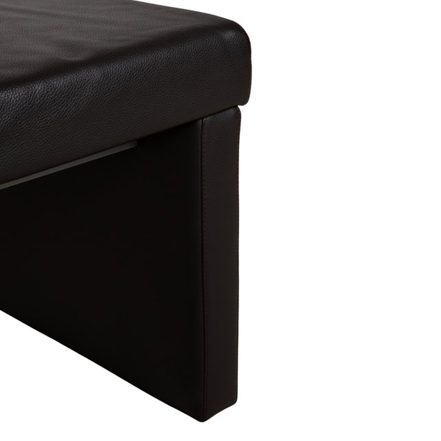 Modern Leather 620 Bench in Brown from Rolf Benz For Sale - Image 3 of 14